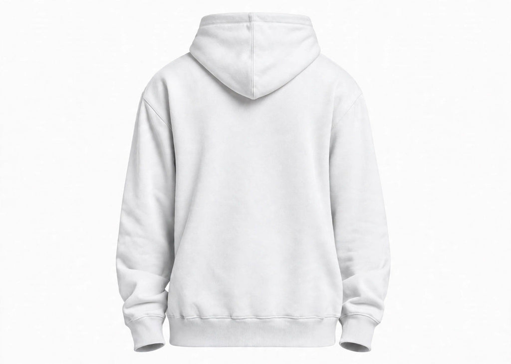 nuggnotes Logo Hoodie, white, back, clean