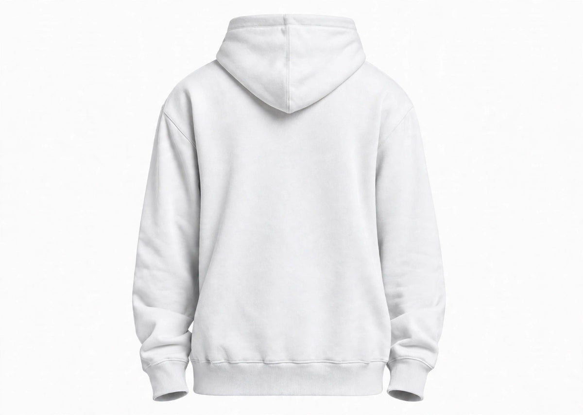nuggnotes Logo Hoodie, white, back, clean
