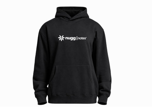 nuggnotes Founder's Edition hoodie, black, front