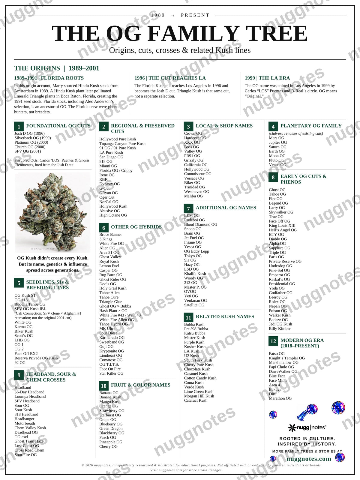 The OG Family Tree poster by nuggnotes — watermarked preview