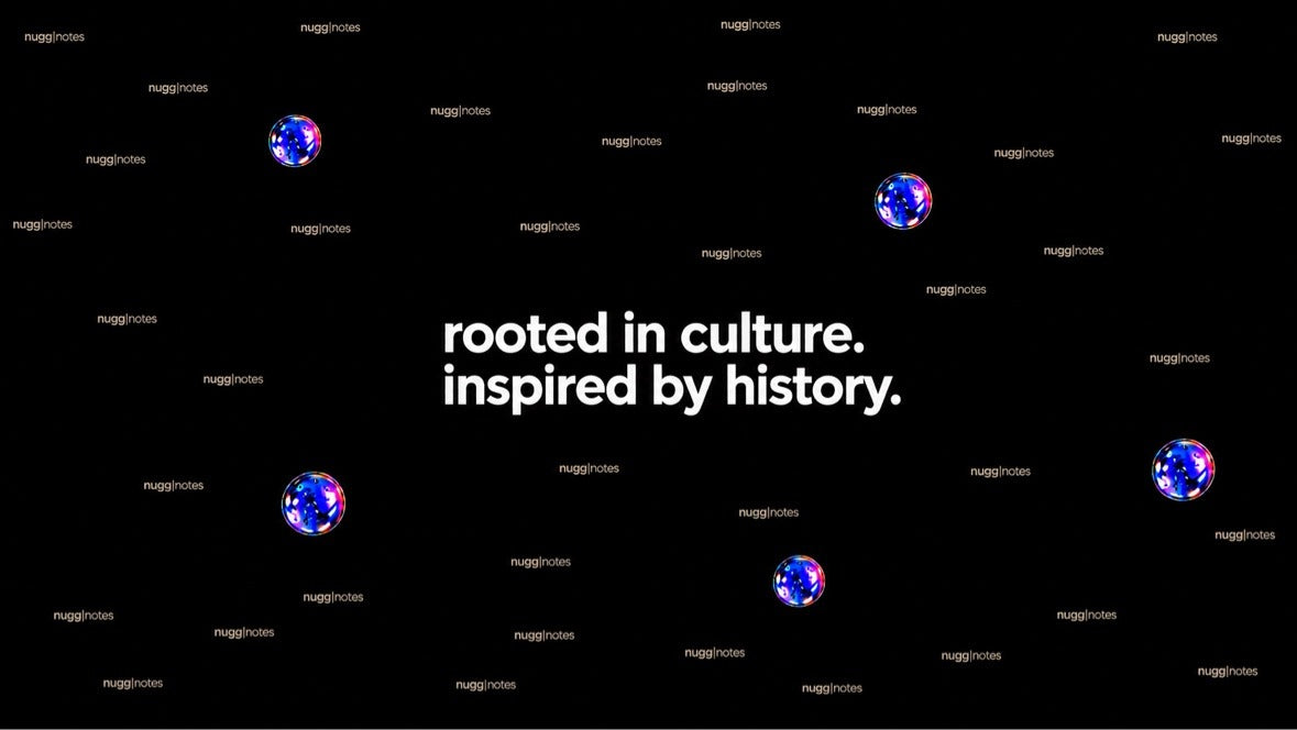 rooted in culture inspired by history banner with orbs